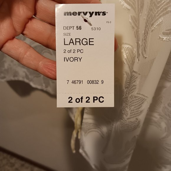 Private Luxuries Womens L Pajama 2-Pc Lounge Wear Set Ivory Sheer Top Satin NWT - Picture 12 of 12